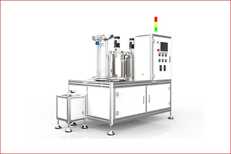 双工位端盖旋转灌胶机